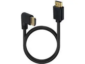 2ft 18Gbps HDMI 4K@60Hz Cable, Left Angle HDMI 2.0 Male to Male HD High Speed Shield Cord for Xbox HDTV PS4 PS5 Switch 2ft 18Gbps HDMI 4K@60Hz Cable, Left Angle HDMI 2.0 Male to Male HD High Speed Shield Cord for Xbox HDTV PS4 PS5 Switch