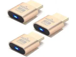 HDMI Dummy Plug 4K High Resolution Virtual Monitor Display Emulator New Generation Headless Display Adapter Compatible with Windows Mac OSX Linux, 3Pack HDMI Dummy Plug 4K High Resolution Virtual Monitor Display Emulator New Generation Headless Display Adapter Compatible with Windows Mac OSX Linux, 3Pack