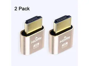 HDMI Dummy Plug 4K Display Emulator Compatible with Windows Mac OSX Linux Support 4kx2k 2160P 1080p for Computer Desktop (fit-Headless, 2 Pack) HDMI Dummy Plug 4K Display Emulator Compatible with Windows Mac OSX Linux Support 4kx2k 2160P 1080p for Computer Desktop (fit-Headless, 2 Pack)