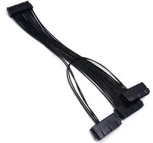 24Pin Dual PSU Power Extension Cable PC Three Power Supply Synchronization Cable Connector 12.6 Inches / 32cm 24Pin Dual PSU Power Extension Cable PC Three Power Supply Synchronization Cable Connector 12.6 Inches / 32cm