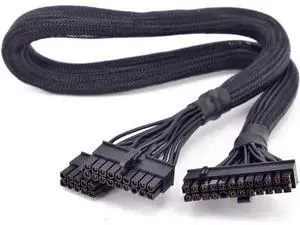 24Pin ATX Power Supply Cable 18+10Pin to 20+4 Pin Sleeved for Seasonic M12II EVO 850 750 620 520 W PSU Modular 24Pin ATX Power Supply Cable 18+10Pin to 20+4 Pin Sleeved for Seasonic M12II EVO 850 750 620 520 W PSU Modular