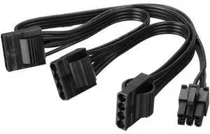 6Pin Male 1 to 3 IDE Female Power Supply Splitter Extension Cable for Molex 4Pin Port Multiplier 6Pin Male 1 to 3 IDE Female Power Supply Splitter Extension Cable for Molex 4Pin Port Multiplier