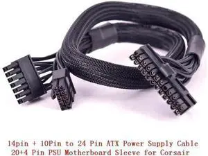 Aomoproin10+18Pin to 24Pin 20+4Pin ATX Power Supply Cable Mining Cable PSU Motherboard Braided Net for Corsair HX1200i HX1000i HX850i HX750i AXi Series AX1500i AX1200i AX860i AX760i RM1000 RM850 RM750 Aomoproin10+18Pin to 24Pin 20+4Pin ATX Power Supply Cable Mining Cable PSU Motherboard Braided Net for Corsair HX1200i HX1000i HX850i HX750i AXi Series AX1500i AX1200i AX860i AX760i RM1000 RM850 RM750