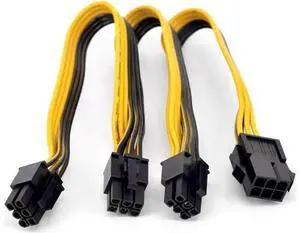 PCI express GPU 6pin Port Multiplier PCIe Graphics card 6 Pin 1 to 3 ways Power supply Extension Cable Female to Male 18AWG PCI express GPU 6pin Port Multiplier PCIe Graphics card 6 Pin 1 to 3 ways Power supply Extension Cable Female to Male 18AWG