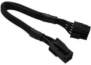 2-Pack 4 to 8 CPU Power Adapter, ATX to Motherboard CPU 8 Pin Converter, Sleeved Cable, 9.5-inch (24cm) with ATX 4 Pin Port 2-Pack 4 to 8 CPU Power Adapter, ATX to Motherboard CPU 8 Pin Converter, Sleeved Cable, 9.5-inch (24cm) with ATX 4 Pin Port