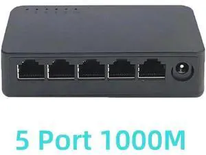 Network Switch Mini 5Ports Switch Ethernet 1000Mbps/100Mbps Gigabit High Performance Smart Switcher RJ45 Hub Internet Injector 5 Port, 100/1000M Network Switch Mini 5Ports Switch Ethernet 1000Mbps/100Mbps Gigabit High Performance Smart Switcher RJ45 Hub Internet Injector 5 Port, 100/1000M