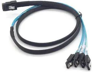 SAS SATA Cable Mini-SAS SFF-8087 to 4 SATA Cable Mini SAS 4i SFF8087 36P To 4 SATA 7P Cable SAS SATA Cable Mini-SAS SFF-8087 to 4 SATA Cable Mini SAS 4i SFF8087 36P To 4 SATA 7P Cable
