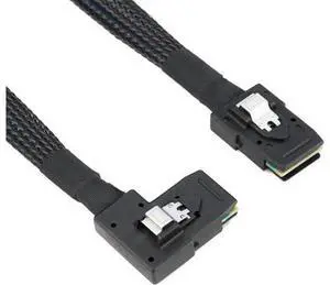 90 degree Right Left angle L type SATA cable Mini SAS Cable Mini SAS 36P to 36 Pin SFF-8087 to SFF8087 HD Data Cable 0.8M 90 degree Right Left angle L type SATA cable Mini SAS Cable Mini SAS 36P to 36 Pin SFF-8087 to SFF8087 HD Data Cable 0.8M