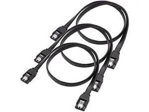 3-pack straight sata iii 6.0 gbps sata cable (sata 3 cable) black - 24 inches 3-pack straight sata iii 6.0 gbps sata cable (sata 3 cable) black - 24 inches