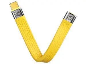 40Gbps USB4 Type C Extension Cable 100W PD Fast Charging 8K USB C to USB C Flat Slim FPC Data Cable for Laptop & Phone (Male to Female) 40Gbps USB4 Type C Extension Cable 100W PD Fast Charging 8K USB C to USB C Flat Slim FPC Data Cable for Laptop & Phone (Male to Female)