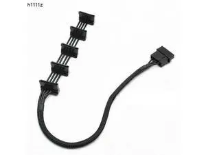 High Quality 1 Pcs Practical Durable PC Server 4 pins IDE Molex 1 to 5 SATA Power Cable Adapter Splitter Cables 18AWG Black 40cm High Quality 1 Pcs Practical Durable PC Server 4 pins IDE Molex 1 to 5 SATA Power Cable Adapter Splitter Cables 18AWG Black 40cm
