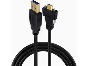 Elbow with screw Type-C to USB 3.0 public industrial camera SLR gold-plated port lock panel 3.1 data cable Straight 0.3m Elbow with screw Type-C to USB 3.0 public industrial camera SLR gold-plated port lock panel 3.1 data cable Straight 0.3m