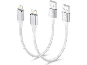 Aioneus Short iPhone Charger Cord 1ft 2Pack, Apple Certified USB A to Lightning Cable 1 Foot Nylon Braided Short iPhone Cable Fast Charging for iPhone 14 13 12 11 Pro Max XR XS 8 7 6 Plus SE Aioneus Short iPhone Charger Cord 1ft 2Pack, Apple Certified USB A to Lightning Cable 1 Foot Nylon Braided Short iPhone Cable Fast Charging for iPhone 14 13 12 11 Pro Max XR XS 8 7 6 Plus SE