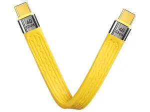 40Gbps USB4 Type C Extension Cable 100W PD Fast Charging 8K USB C to USB C Flat Slim FPC Data Cable for Laptop & Phone (Male to Male) 40Gbps USB4 Type C Extension Cable 100W PD Fast Charging 8K USB C to USB C Flat Slim FPC Data Cable for Laptop & Phone (Male to Male)