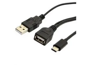USB-C Type-C USB 3.1 Host to USB 2.0 Female OTG Data Cable with Extral Power Compatible for Cell Phone Air Pro USB-C Type-C USB 3.1 Host to USB 2.0 Female OTG Data Cable with Extral Power Compatible for Cell Phone Air Pro