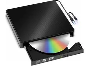 AUTYUE External CD/DVD Drives, USB 3.0 & Type-C CD DVD Burner Portable CD +/-RW Drive DVD Player for ROM Rewriter Burner Compatible with Laptop Desktop PC Windows 11/10/8/7/XP, Linux MacOS AUTYUE External CD/DVD Drives, USB 3.0 & Type-C CD DVD Burner Portable CD +/-RW Drive DVD Player for ROM Rewriter Burner Compatible with Laptop Desktop PC Windows 11/10/8/7/XP, Linux MacOS