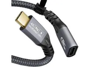 Type C Cable, 240W 48V/5A USBC to USB C 3.2 Gen2×2 Extension Cable, 20Gps Male Female Extender Cable, 4K@60Hz Dual C Video Cord for MacBook Pro, Dell, Arzopa, Galaxy, Portable Monitor 16.4ft Type C Cable, 240W 48V/5A USBC to USB C 3.2 Gen2×2 Extension Cable, 20Gps Male Female Extender Cable, 4K@60Hz Dual C Video Cord for MacBook Pro, Dell, Arzopa, Galaxy, Portable Monitor 16.4ft