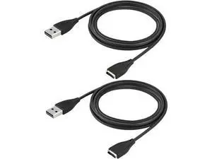 for Fitbit Surge Charger Replacement USB Charger Charging Cable for Fitbit Surge Fitness Superwatch (2-Pack 3.3ft Black) for Fitbit Surge Charger Replacement USB Charger Charging Cable for Fitbit Surge Fitness Superwatch (2-Pack 3.3ft Black)