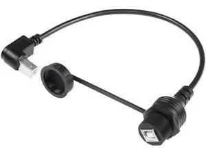 USB 2.0 Type-B 90 Degree Printer Cable,Waterproof Type B Flush Mount Car Mount Extension Printer Cable,for Car Truck Boat Motorcycle Dashboard,Sync Printing and Data Transferring (Down 0.3M) USB 2.0 Type-B 90 Degree Printer Cable,Waterproof Type B Flush Mount Car Mount Extension Printer Cable,for Car Truck Boat Motorcycle Dashboard,Sync Printing and Data Transferring (Down 0.3M)