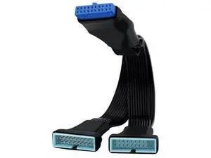 USB 3.0 Header Splitter Extension Cable Motherboard 19/20 Pin Male to Female Adapter, Small Mini 1 in 2 Out Internal USB 3.0 Extension Cord (6 inch) USB 3.0 Header Splitter Extension Cable Motherboard 19/20 Pin Male to Female Adapter, Small Mini 1 in 2 Out Internal USB 3.0 Extension Cord (6 inch)