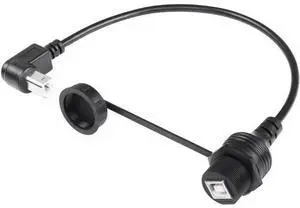 USB 2.0 Type-B 90 Degree Printer Cable,Waterproof Type B Flush Mount Car Mount Extension Printer Cable,for Car Truck Boat Motorcycle Dashboard,Sync Printing and Data Transferring (UP 0.3M) USB 2.0 Type-B 90 Degree Printer Cable,Waterproof Type B Flush Mount Car Mount Extension Printer Cable,for Car Truck Boat Motorcycle Dashboard,Sync Printing and Data Transferring (UP 0.3M)