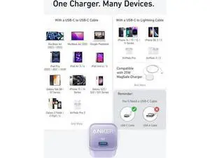 Nano Charger USB C GaN Charger 30W PIQ 3.0 Foldable PPS Fast Charger for iPhone 16 / 15 and more series Galaxy iPad Compatible with MagSafe Nano Charger USB C GaN Charger 30W PIQ 3.0 Foldable PPS Fast Charger for iPhone 16 / 15 and more series Galaxy iPad Compatible with MagSafe