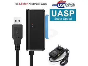 Sata To USB Adapter USB 3.0 SATA 3 Cable Plug and play 22 Pin Sata III Cable Support 2.5 or 3.5 Inch External SSD HDD Hard Drive with 12V 2A Power Adapter Sata To USB Adapter USB 3.0 SATA 3 Cable Plug and play 22 Pin Sata III Cable Support 2.5 or 3.5 Inch External SSD HDD Hard Drive with 12V 2A Power Adapter