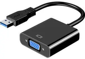 USB to VGA Adapter USB 3.0 to VGA Adapter Multi-Display Video Converter- PC Laptop Windows 7/8/8.1/10 Desktop Laptop PC Monitor Projector HDTV USB to VGA Adapter USB 3.0 to VGA Adapter Multi-Display Video Converter- PC Laptop Windows 7/8/8.1/10 Desktop Laptop PC Monitor Projector HDTV