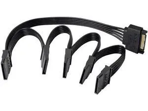 15Pin SATA Male to 5 SATA Female Power Splitter Adapter Cable Extension Y-Cable for HDDSSD Hard Disk 15Pin SATA Male to 5 SATA Female Power Splitter Adapter Cable Extension Y-Cable for HDDSSD Hard Disk