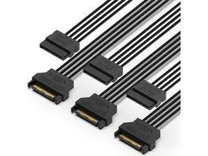 3 Pack SATA Power Extension Cable 3Pack 15 Pin SATA Male to Female Extender Power Adapter Cable for Serial ATA Hard Drives, SATA HDD, SSD, CD Driver, CD Writer, CD ROM Drives 18 Inch(50cm) 3 Pack SATA Power Extension Cable 3Pack 15 Pin SATA Male to Female Extender Power Adapter Cable for Serial ATA Hard Drives, SATA HDD, SSD, CD Driver, CD Writer, CD ROM Drives 18 Inch(50cm)