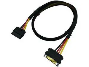 SATA Power Extension Cable Long, M/F Serial ATA HDD Hard Drive Adapter Sleeved 24-inch(60CM) SATA Power Extension Cable Long, M/F Serial ATA HDD Hard Drive Adapter Sleeved 24-inch(60CM)