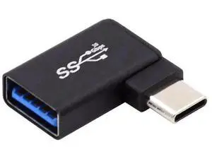USB-C Type-C to USB 3.0 Female OTG Adapter Right Angled 90 Degree for Laptop Cell Phone USB-C Type-C to USB 3.0 Female OTG Adapter Right Angled 90 Degree for Laptop Cell Phone