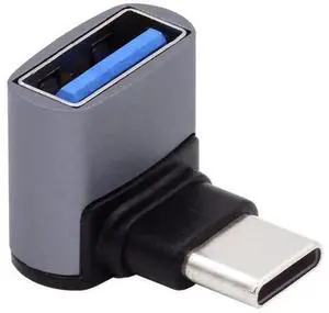 Up Down Angled USB-C Type-C to USB 3.0 Female OTG Adapter 90 Degree for Laptop Tablet Phone Up Down Angled USB-C Type-C to USB 3.0 Female OTG Adapter 90 Degree for Laptop Tablet Phone