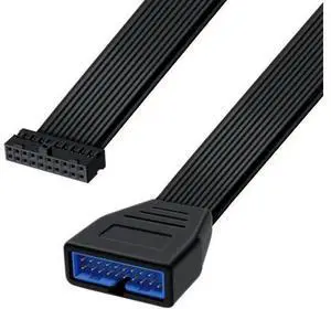 USB 3.0 19/20 Pin Motherboard Cable USB 3.0 19/20 Pin Internal Extension Header Adapter Cable, Suitable for Desktop Computers (5.9 inch) USB 3.0 19/20 Pin Motherboard Cable USB 3.0 19/20 Pin Internal Extension Header Adapter Cable, Suitable for Desktop Computers (5.9 inch)