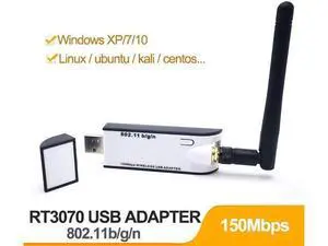 New WIFI USB Adapter RT3070 150Mbps USB 2.0 WiFi Wireless Network Card 802.11b/g/n LAN Adapter With external Antenna New WIFI USB Adapter RT3070 150Mbps USB 2.0 WiFi Wireless Network Card 802.11b/g/n LAN Adapter With external Antenna