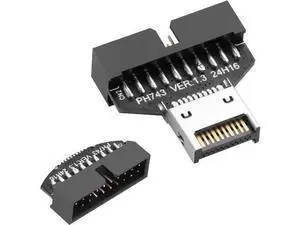 USB 3.0 Front Panel Header Type E to USB 3.0 19/20Pin Motherboard Header Adapter Type-E Male to 19Pin Male Front Connector Converter USB 3.0 Front Panel Header Type E to USB 3.0 19/20Pin Motherboard Header Adapter Type-E Male to 19Pin Male Front Connector Converter