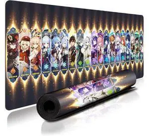 Anime Mouse pad Large Gaming Mouse Pad Genshin Impact Mouse pad Anime Mouse pad Large Gaming Mouse Pad Genshin Impact Mouse pad