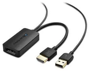 HDMI to DisplayPort Adapter (HDMI to DP Adapter) with 4K Video Resolution Support HDMI to DisplayPort Adapter (HDMI to DP Adapter) with 4K Video Resolution Support