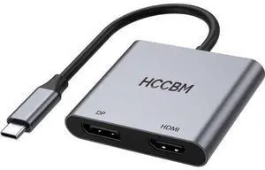 USB C to DisplayPort(DP) and HDMI Adapter Dual Monitor Adapter for HP Surface Laptops Thunderbolt 3/USB C Type C to HDMI DP Hub Dongle 4K @60hz. USB C to DisplayPort(DP) and HDMI Adapter Dual Monitor Adapter for HP Surface Laptops Thunderbolt 3/USB C Type C to HDMI DP Hub Dongle 4K @60hz.