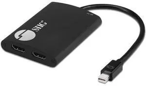 SIIG 2-Port Mini DisplayPort 1.2 to 2 HDMI MST Hub Video Splitter, DisplayPort Daisy Chain Monitor, Not for MacOS, TAA Compliant (CE-DP0L11-S1) SIIG 2-Port Mini DisplayPort 1.2 to 2 HDMI MST Hub Video Splitter, DisplayPort Daisy Chain Monitor, Not for MacOS, TAA Compliant (CE-DP0L11-S1)