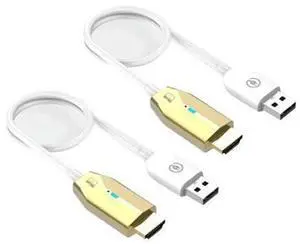 5G 30M Wireless HDMI-Compatible Extender Cable Audio Video Transmitter&Receiver Display Adapter for Camera PC(Gold) 5G 30M Wireless HDMI-Compatible Extender Cable Audio Video Transmitter&Receiver Display Adapter for Camera PC(Gold)