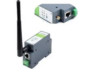 RS485 to W-i-F--i/Ethernet Module Rail-Mount Serial Server Modbus MQTT Gateway, Allow RS485 to W-i-F--i, RS485 to Ethernet, Ethernet to W-i-F--i Converter Module, Support Transparent Transmission Mode RS485 to W-i-F--i/Ethernet Module Rail-Mount Serial Server Modbus MQTT Gateway, Allow RS485 to W-i-F--i, RS485 to Ethernet, Ethernet to W-i-F--i Converter Module, Support Transparent Transmission Mode