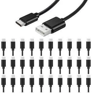 30-Pack Bulk USB C Charger Cable - Multipack USB to Type C Charging Cords USB 2.0 for Phones and Tablets 3.3ft 30-Pack Bulk USB C Charger Cable - Multipack USB to Type C Charging Cords USB 2.0 for Phones and Tablets 3.3ft