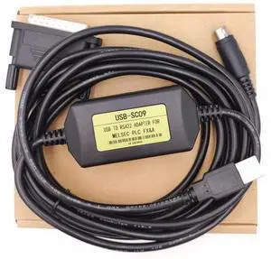 LITKEQ USB-SC09 USB Programming Cable for Mitsubishi PLC FX and A Series, Compatible with F2/A00/A1S and FX2N/1N/1S LITKEQ USB-SC09 USB Programming Cable for Mitsubishi PLC FX and A Series, Compatible with F2/A00/A1S and FX2N/1N/1S
