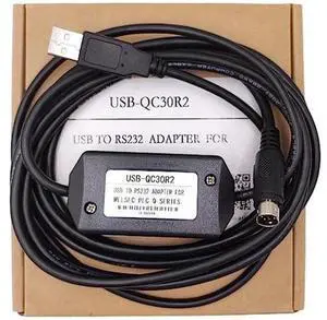 LITKEQ USB Programming Cable for Mitsubishi PLC Q Series, for USB-QC30R2 Replacement, Adaptive Baud Rate, 6 FT. LITKEQ USB Programming Cable for Mitsubishi PLC Q Series, for USB-QC30R2 Replacement, Adaptive Baud Rate, 6 FT.