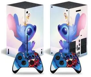 Stitch Series X Skin Sticker Decal Full Film for SeriesX Console and 2 Controllers Skin Sticker Vinyl(TN-SeriesX-8049) - OEM Stitch Series X Skin Sticker Decal Full Film for SeriesX Console and 2 Controllers Skin Sticker Vinyl(TN-SeriesX-8049) - OEM