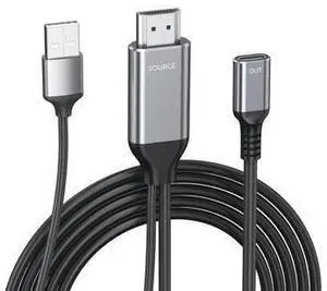 HDMI to USB-C Female Port Adapter Cable 4K@60Hz Unidirectional HDMI to Type-C for Portable Monitors Laptops Projectors Xreal Air/Rokid AR Glasses HDMI to USB-C Female Port Adapter Cable 4K@60Hz Unidirectional HDMI to Type-C for Portable Monitors Laptops Projectors Xreal Air/Rokid AR Glasses