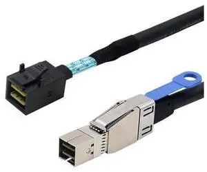 External Mini SAS HD SFF-8644 to Mini SAS HD SFF-8643 Data Server Raid 1m 3.3FT Cable External Mini SAS HD SFF-8644 to Mini SAS HD SFF-8643 Data Server Raid 1m 3.3FT Cable