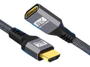 HDMI 2.1 Cable HDMI UHD 8K 60hz 4K 120hz 48Gbs Male to Female Extension Cable with Audio 3D HDMI Cord 1.5M HDMI 2.1 Cable HDMI UHD 8K 60hz 4K 120hz 48Gbs Male to Female Extension Cable with Audio 3D HDMI Cord 1.5M