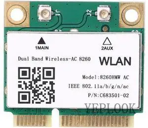 WiFi Card Wireless-AC 8260 8260NGW AC8260 300Mbps+867Mbps Dual Band 2.4G/5Ghz 802.11AC 2x2 Bluetooth 4.2 Mini PCI-E Network Card WiFi Card Wireless-AC 8260 8260NGW AC8260 300Mbps+867Mbps Dual Band 2.4G/5Ghz 802.11AC 2x2 Bluetooth 4.2 Mini PCI-E Network Card